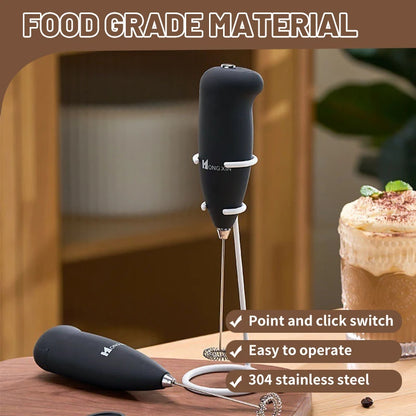 Electric Handheld Milk Frother – Portable Coffee Foamer, Egg Beater & Mini Whisk for Home Kitchen