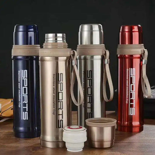 750ml Stainless Steel Sports Vacuum Flask – Hot & Cold Thermos Water Bottle