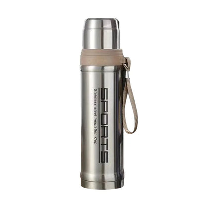 750ml Stainless Steel Sports Vacuum Flask – Hot & Cold Thermos Water Bottle