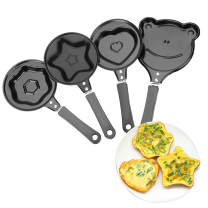 Non-Stick Mini Egg Mold Pan – Flip Omelette, Pancake, and Breakfast Frying Pan