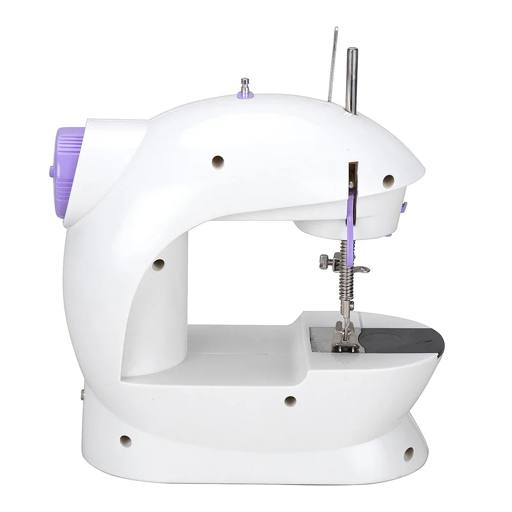 Household Sewing Machine Portable Electric Sewing Machines with Light and Speed Control for Beginner DIY Home Sewing Accessories