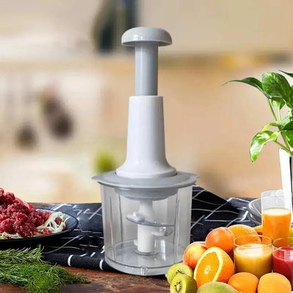 Multifunctional Manual Food Processor – Meat Grinder, Vegetable Chopper, Slicer & Dicer Kitchen Tool